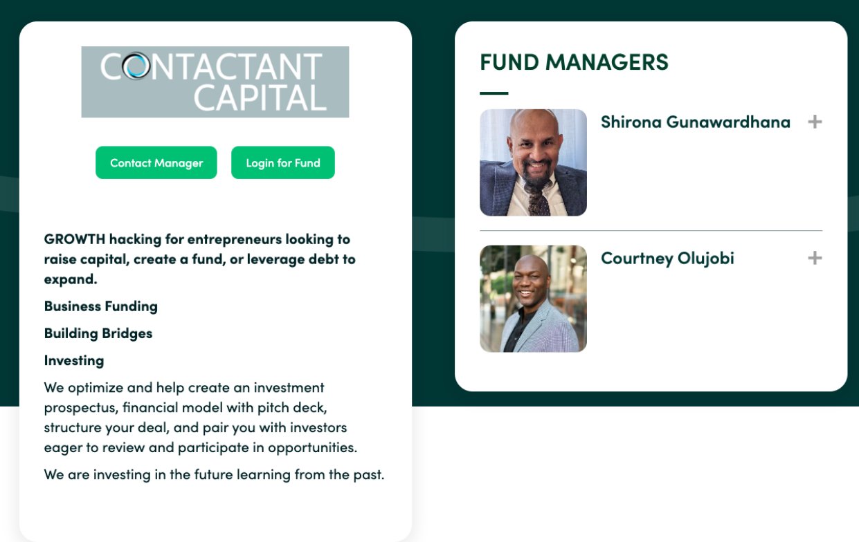 CONTACTANT Capital Summary — Shirona Gunawardhana & Courtney Olujobi